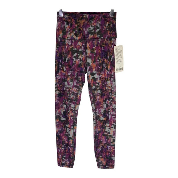 NWT Lululemon 2023 Wunder Train High-Rise Tight 25" Cinder Flash Print-sz 4 - Picture 1 of 9